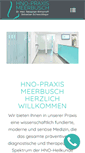 Mobile Screenshot of meerbusch-hno.de