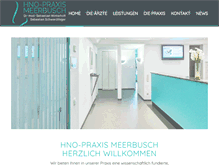 Tablet Screenshot of meerbusch-hno.de